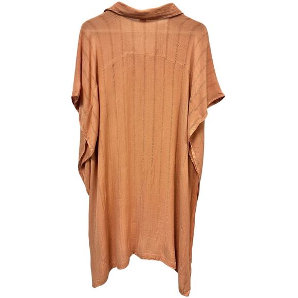 L*Space Revolve Anita Resort Wear Coastal Beachy Cover Up in Toasted Orange Tan - Picture 3 of 11